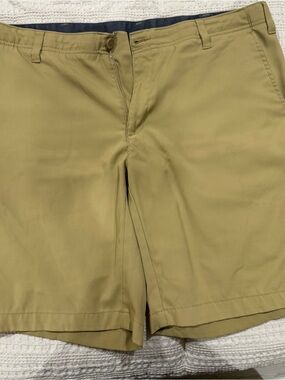 bcg Men's Tan Flat-Front Shorts